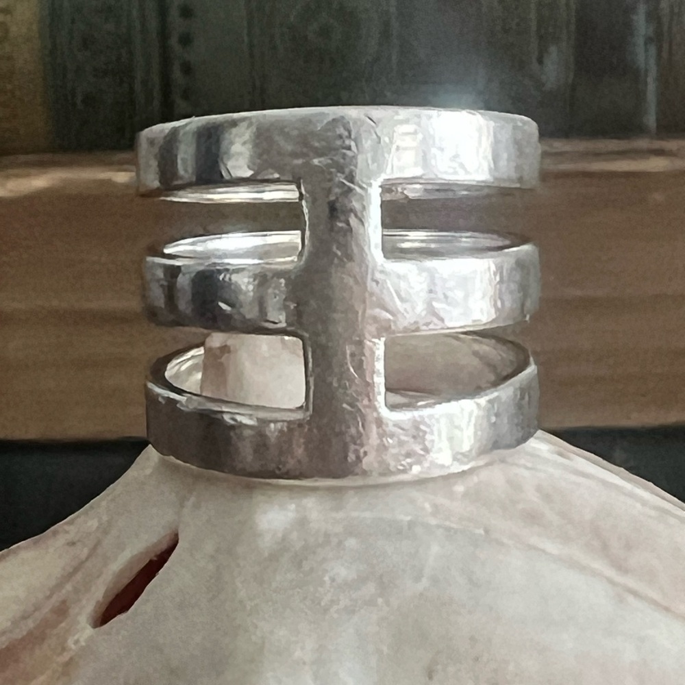 Silpada Sterling Silver Stack Style Ring, Size 8 - image 5